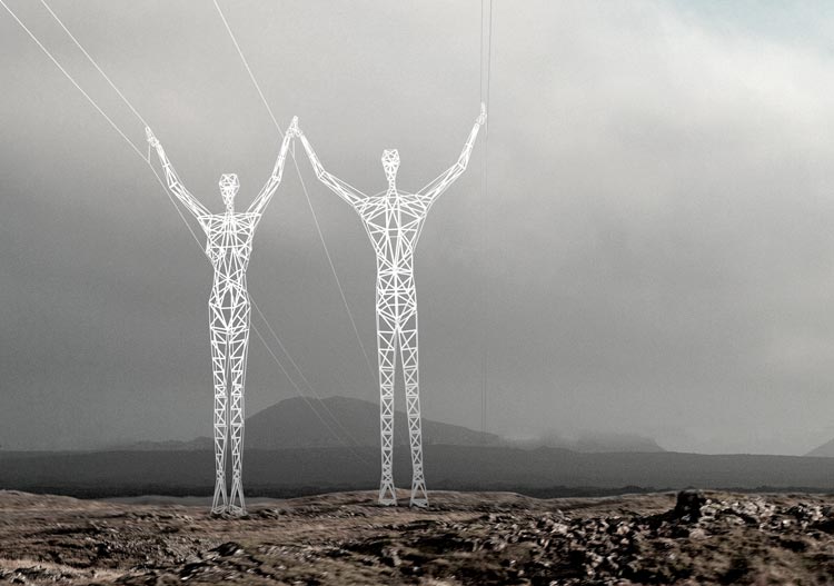 torres eléctricas con forma humana 2