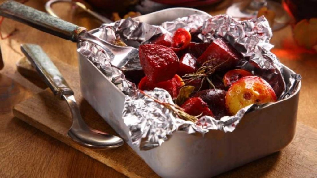 papel aluminio comida