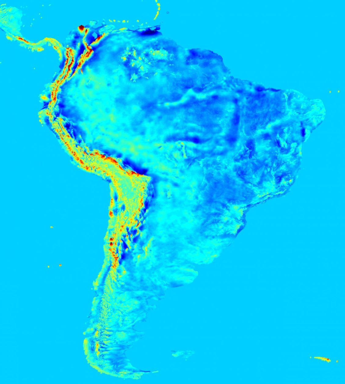 heres-south-america-you-can-see-the-great-gravity-of-the-andes-and-highlands-in-the-east-and-lower-gravity-of-brazils-flatter-western-reaches