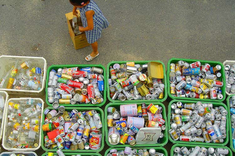 El mottainai o el “arrepentimiento por desperdiciar” se aplica al reciclaje en Japón.