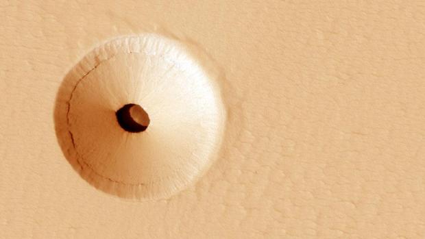El hoy en Marte, fotografiado por la NASA.