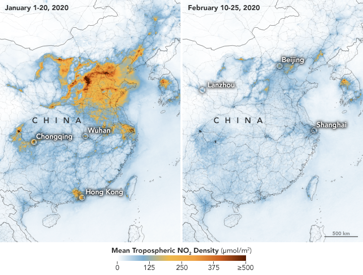 La mejora de la calidad de aire en China es un ejemplo de cómo el coronavirus beneficia al planeta