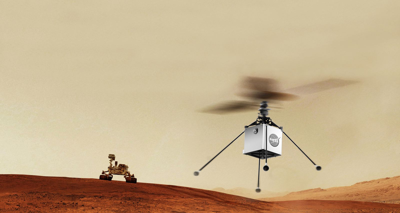La primera aeronave que volará en otro mundo lo hará sobre Marte.