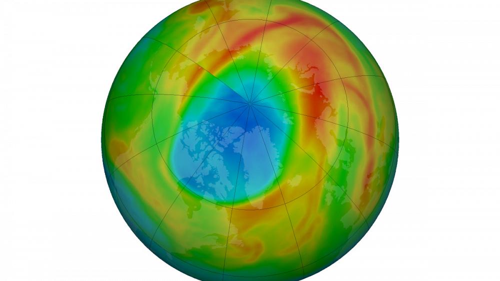 Se cierra el agujero de la capa de ozono sobre el Ártico.