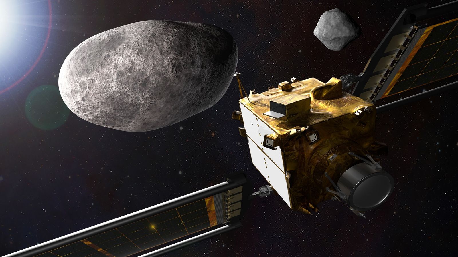 La NASA desviará un asteroide en la misión DART, haciendo explotar un artefacto para cambiar su órbita.