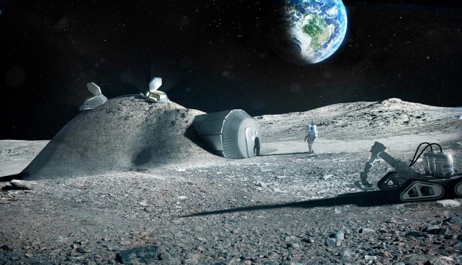 Se espera que en el futuro se puedan construir instalaciones en la Luna.