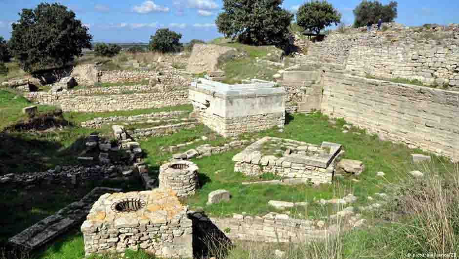 ruinas de ciudad de Troya