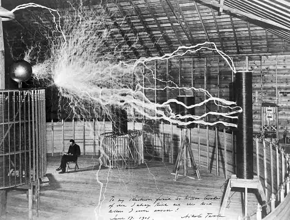 laboratorio de Nikola Tesla
