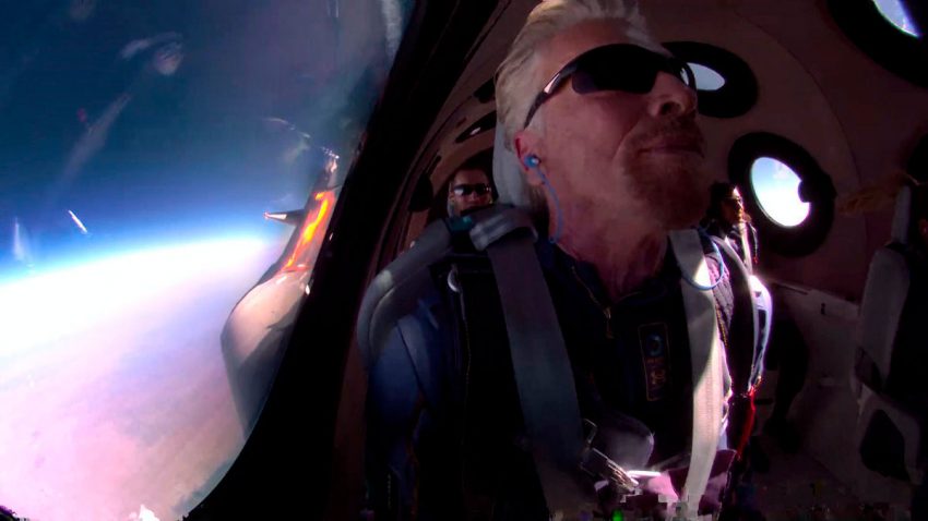 El vuelo de Richard Branson al espacio, ¿realmente llegó al espacio?