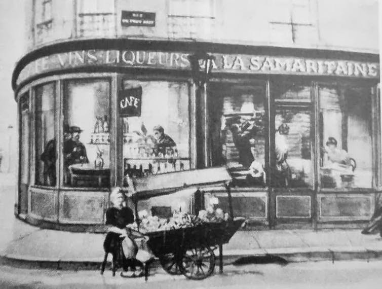 Primera tienda de La Samaritaine (alrededor de 1870)