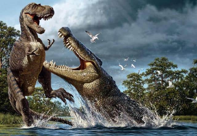 El cocodrilo que devoraba dinosaurios era temible.
