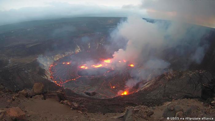 El volcán más activo del mundo, el Kilauea.