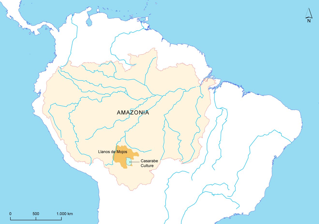 Se ubica en la Amazonía boliviana.
