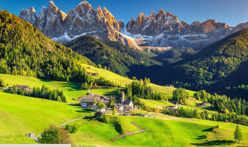 Los Alpes son cada vez más verdes, por el calentamiento global.
