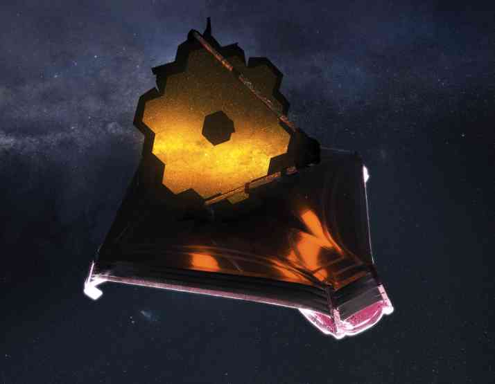 Pequeños asteroides impactan en el telescopio Webb