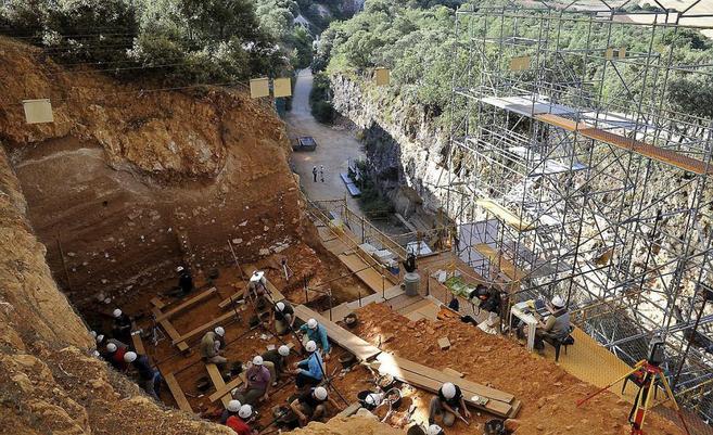 El yacimiento de Atapuerca es muy prolífico en restos.
