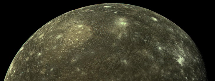 La luna Calisto tiene el tamaño de Mercurio.