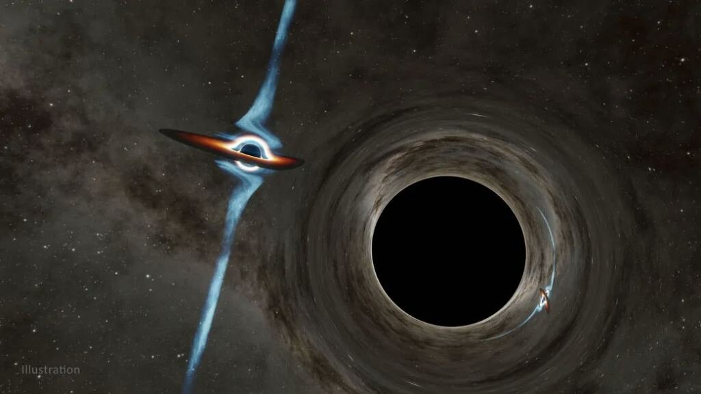 El agujero negro más cercano a la Tierra está a 1600 años luz.
