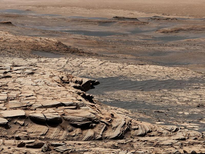 Estas son las costas de un océano en Marte, las imágenes las tomó el Curiosity.