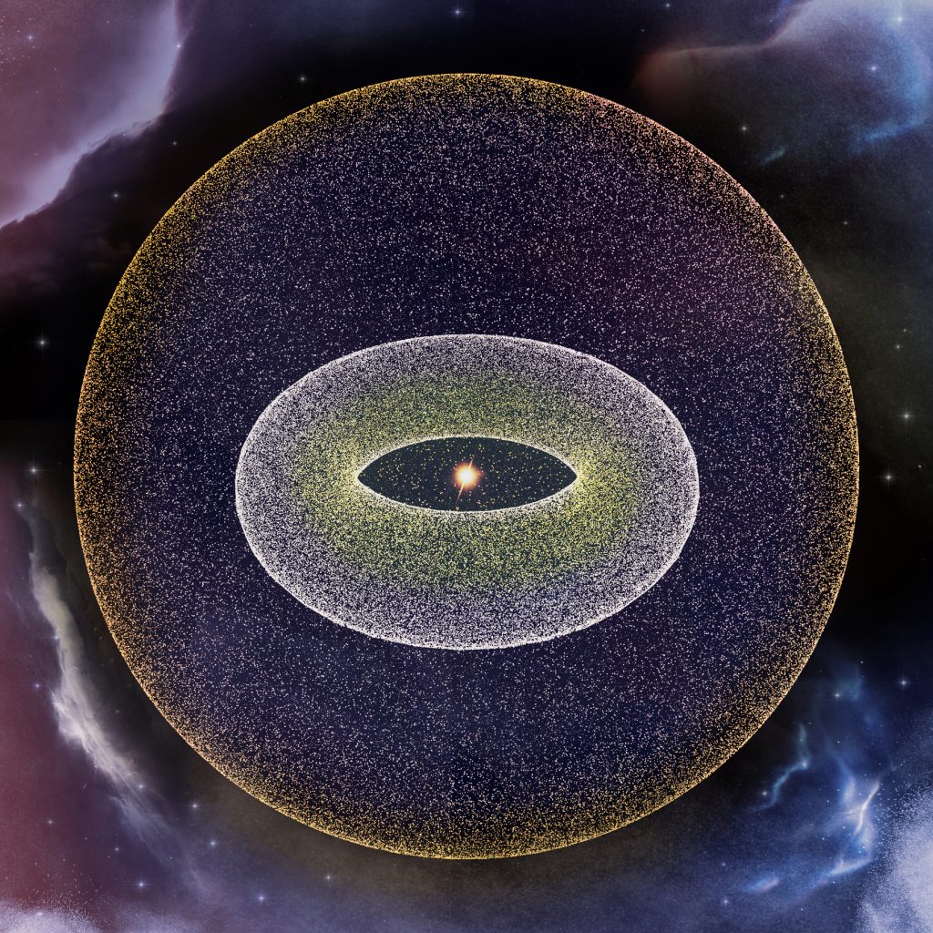 El caparazón del Sistema Solar es la Nube de Oort.