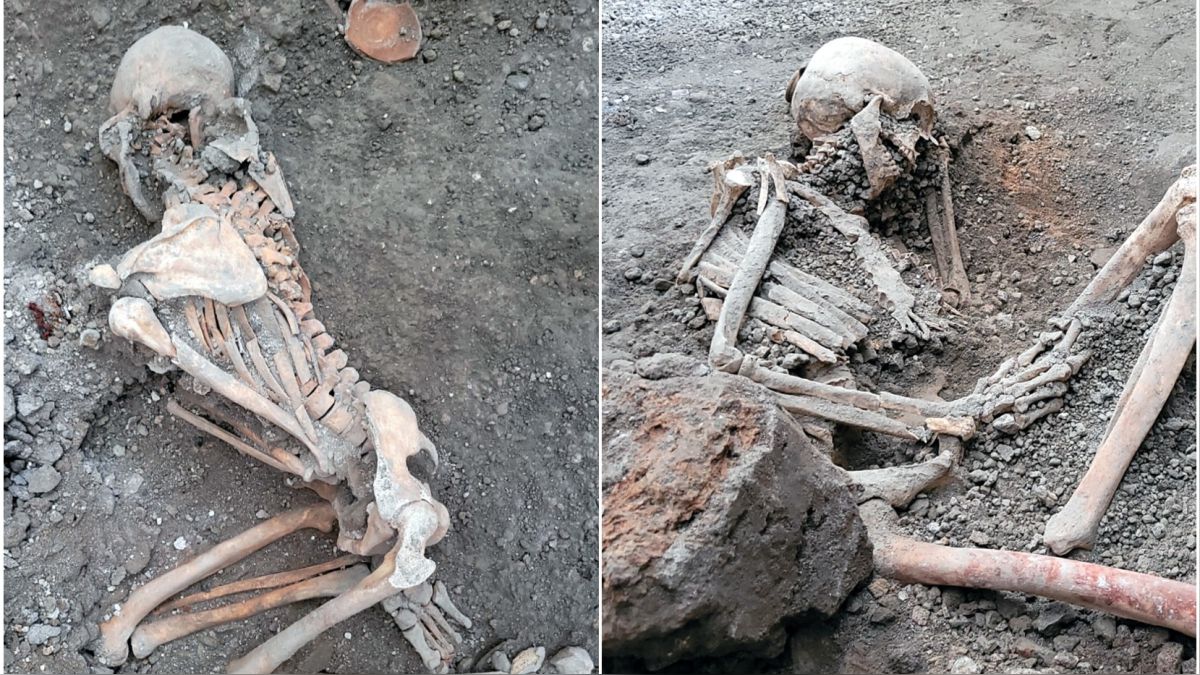 Dos nuevos esqueletos en Pompeya fueron hallados estos días.
