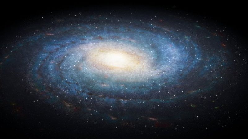 Nuestra galaxia viaja hacia allá a 600 km por segundo.