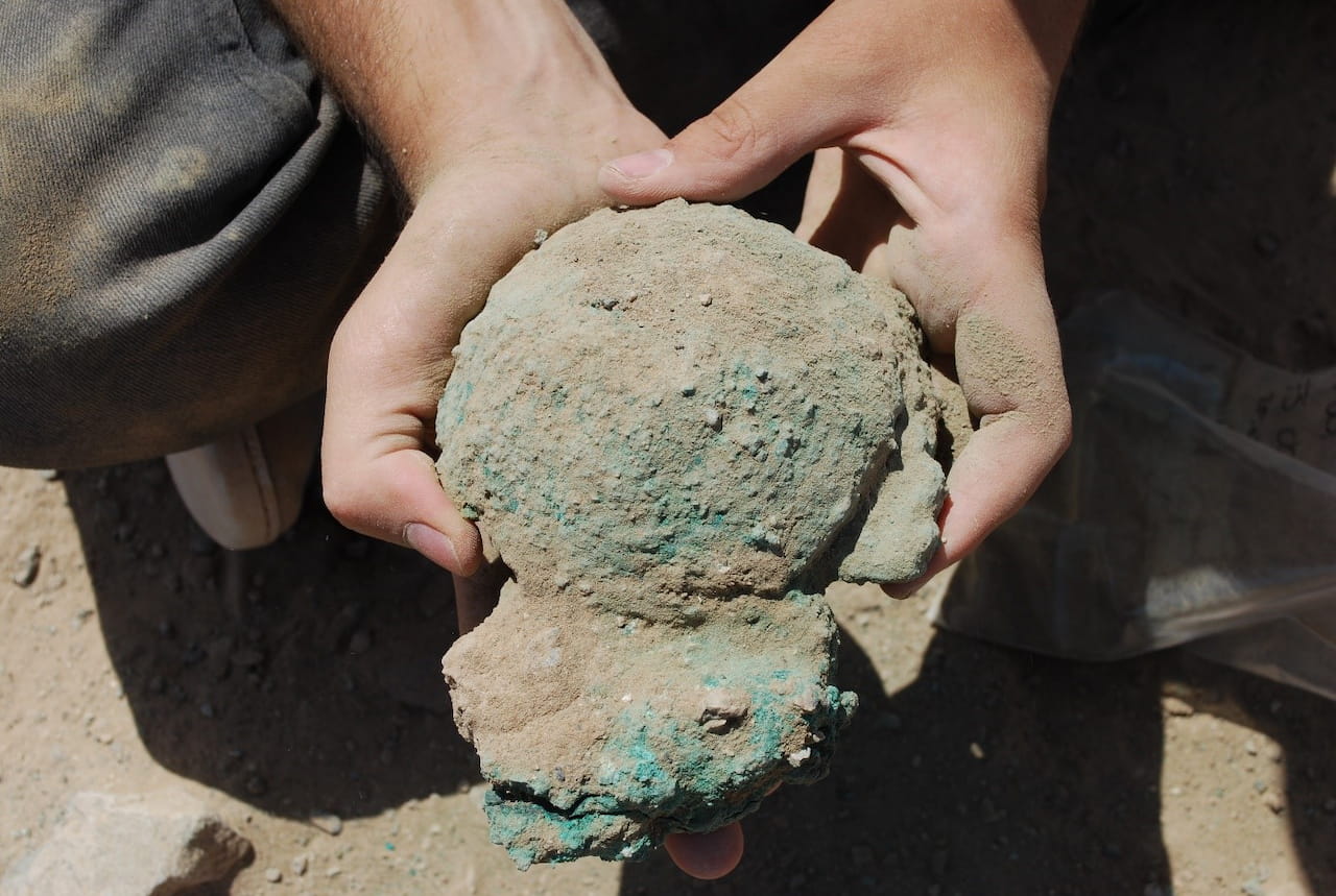 Estos son los lingotes de cobre de 4300 años de antigüedad.