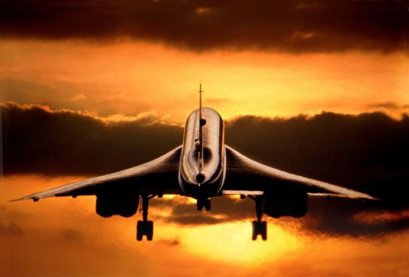 El avión que persiguió un eclipse, un Concorde.