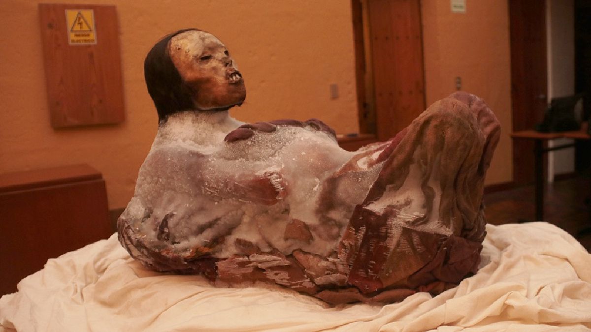 Esta momia fue descubierta a más de 6000 metros de altura.