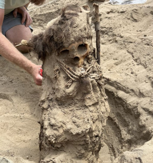 Alrededor de dos docenas de momias fueron encontradas.
