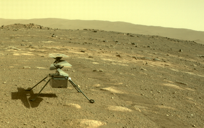 El helicóptero estuvo 3 años en Marte.