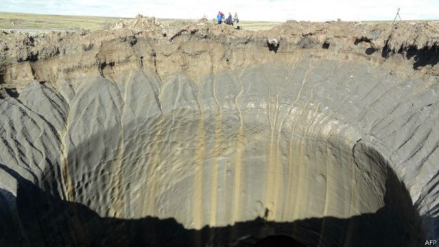 Los misteriosos socavones gigantes de Siberia intrigan a la ciencia.