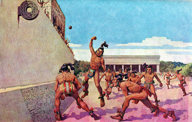 Los mayas bendecían sus juegos de pelota.