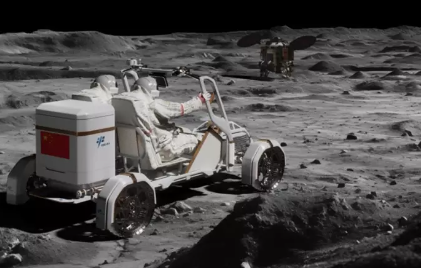 Se conocieron las imágenes del nuevo coche lunar de China.