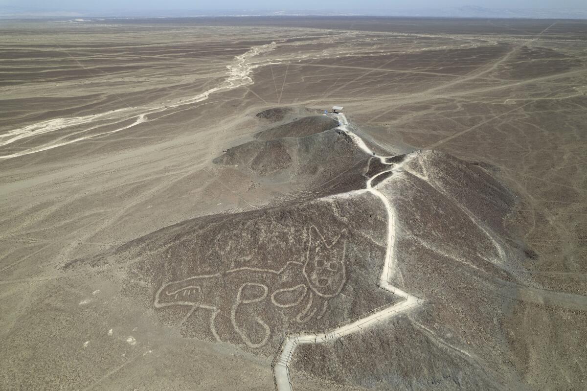 Aun ahora siguen apareciendo nuevas figuras trazadas sobre la arena,