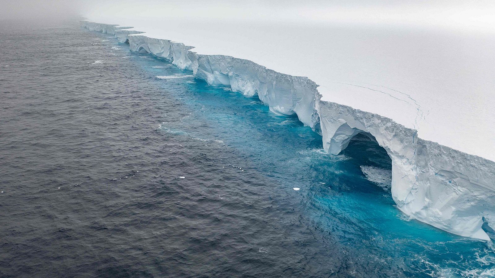 El iceberg más grande del mundo se derrite
