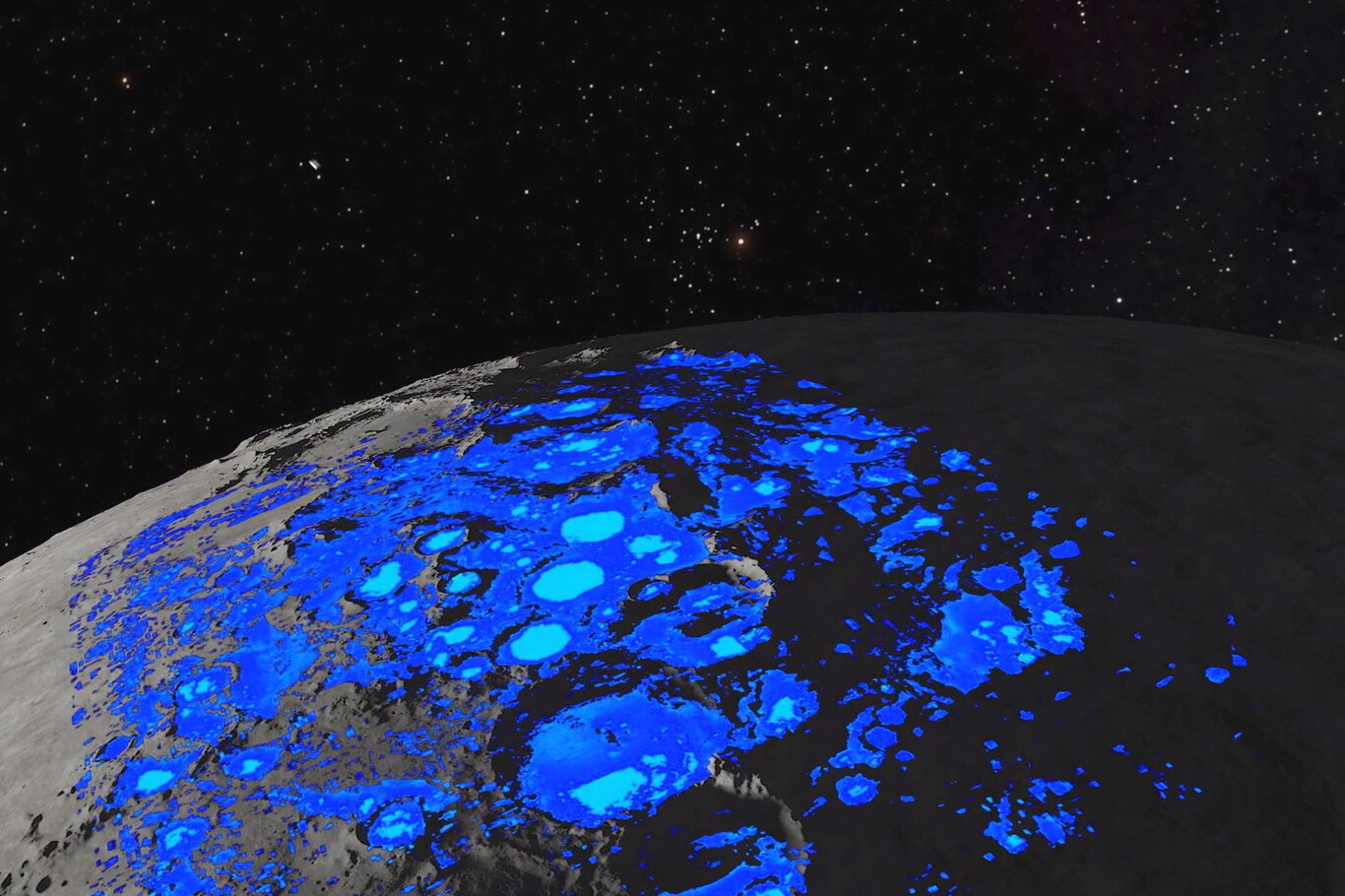 El suelo lunar puede generar agua.