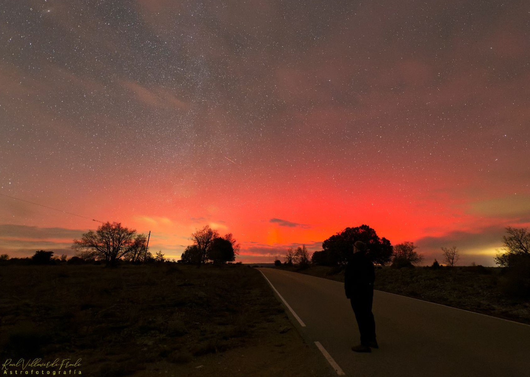 Auroras boreales sobre Guadalajara, un espectáculo inusual.