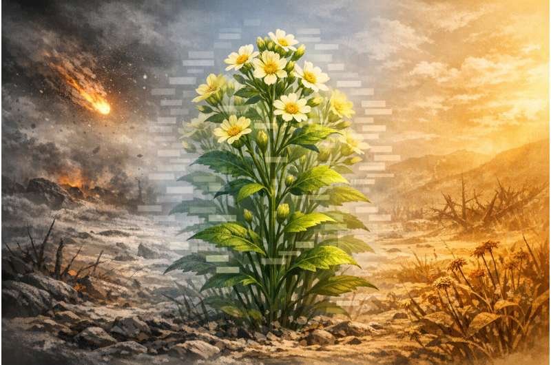 ¿Cómo las plantas sobrevivieron al asteroide?