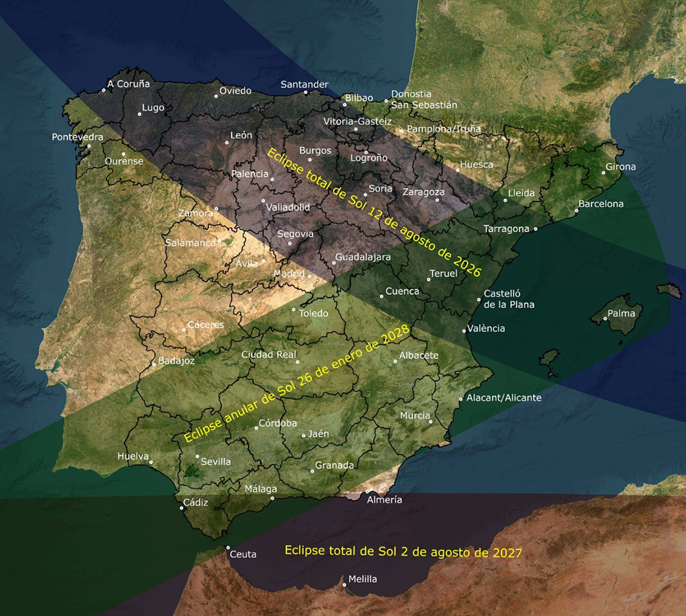 Vienen otros eclipses en los próximos tiempos.