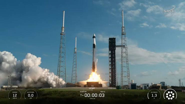 El despegue de la nave de SpaceX fue un éxito.