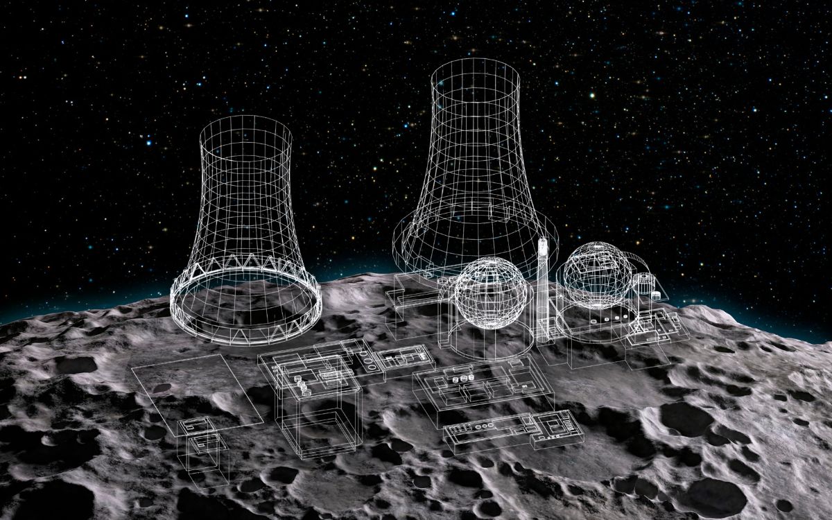 Los reactores nucleares en la luna están en proyecto.